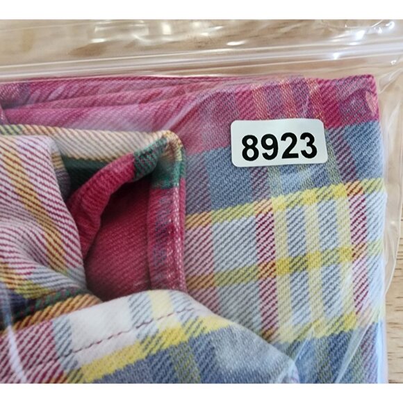 Ralph Lauren Pink Plaid Long Sleeve Button Down Shirt Size Medium 100% Cotton - Picture 15 of 15